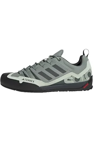 adidas Unisex Terrex Swift Solo 2.0 Hiking Shoes Wanderschuhe, Silver Green/Legend Ivy/Linen Green