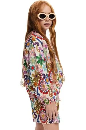 Desigual Mädchen Sweat_Crochet Sweatshirt, , 12 Jahre