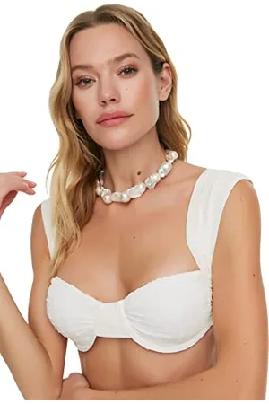 Trendyol Damen Jacquard Textured Balen Bikini Top, , 40 EU