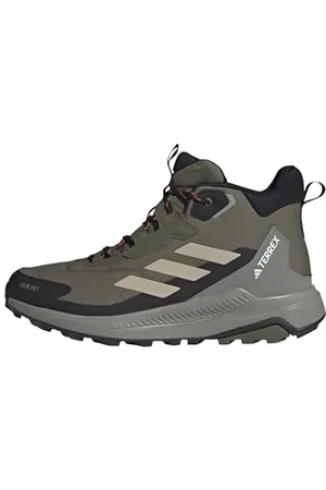 adidas Herren Terrex Anylander Mid RAIN.RDY Hiking Shoes Wanderschuhe, Olive Strata/Wonder Beige/Core Black, 40 2/3 EU