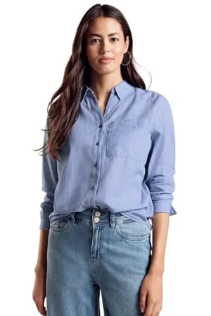 Street one Damen A344986 Chambray-Bluse, , 36