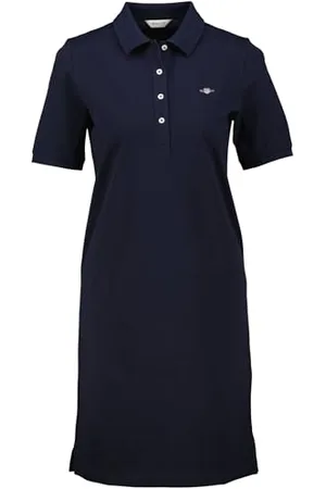 GANT Damen Shield SS Pique Polo Dress Kleid, , XX-Large