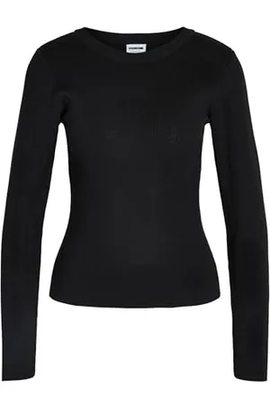 Noisy May Damen NMJAZ L/S O-Neck Knit FWD NOOS Strickpullover, Black, M