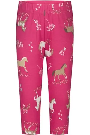 Salt & Pepper BY KIDS PARK Mädchen Capri mit Pferde AOP aus S.Jersey Leggings, , 140 cm