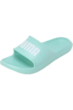 PUMA Unisex Divecat V2 Lite Schiebe-Sandalen, Electric Peppermint Weiß, 35.5 EU