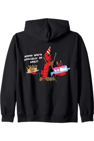 Marvel Deadpool 18th Birthday Party "Officially an Adult!" Kapuzenjacke