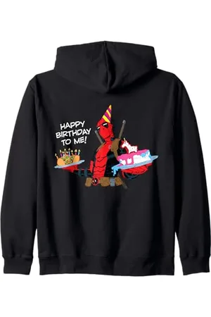 Marvel Deadpool "Happy Birthday to Me!" Funny Birthday Party Kapuzenjacke