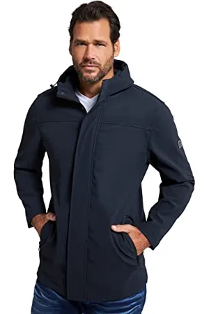 JP 1880 Herren Softshell-jacke, Vollfunktion, Kapuze, Fleece-innenseite, Bis 8 Xl Jacke, Imperial Navy, 3XL Große Größen EU
