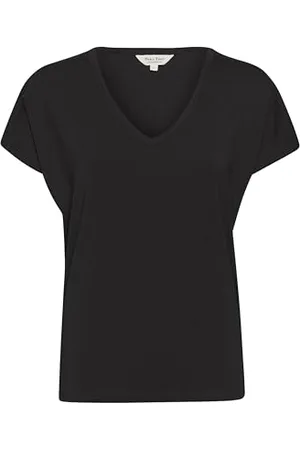 Part Two Damen, V-Ausschnitt, lässig, Kurze Passform, Batwing, Hip Length T-Shirt, , Large
