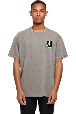 Merchcode Herren Mp5001601-lewis Capaldi Tour Grabsheet 4 Acid Washed Oversize Tee T-Shirt, , XL EU