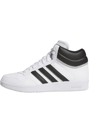 adidas Unisex Hoops 4.0 MID Shoes Schuhe, Cloud White/Core Black/Grey Two