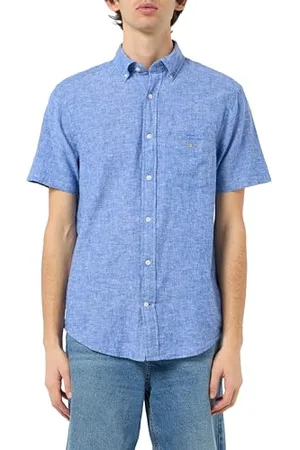 GANT Herren REG Cotton Linen SS Shirt Hemd, , XXL