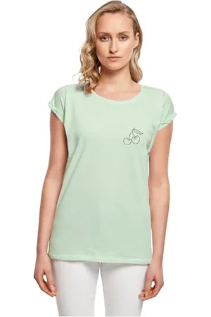 Merchcode Damen T-Shirt 100% Baumwolle Neo-Minze L