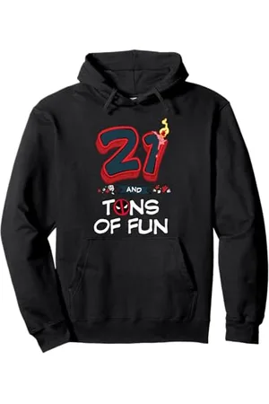 Marvel Deadpool 21st Birthday Party "21 and Tons of Fun" Pullover Hoodie