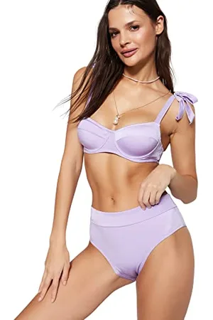 Trendyol Damen Women High Waist Normal Trotter Bikini Bottom Baby Badebekleidung, , 44