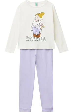 Benetton Mädchen Pig(Maglia+Pant) 3VD00P07K Pyjamaset, , XL