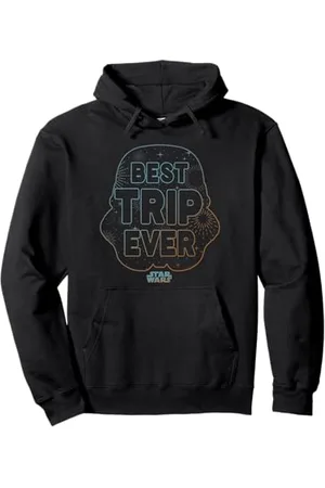 STAR WARS Best Trip Ever Storm Trooper Outline Chest Logo Pullover Hoodie