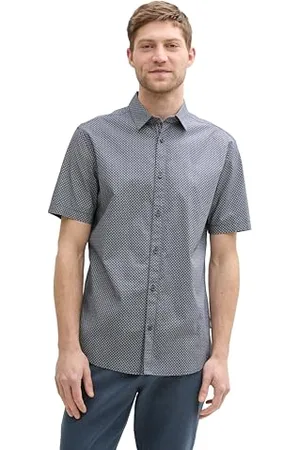 TOM TAILOR Regular Fit Hemd mit Karomuster, Navy Multicol Check, S