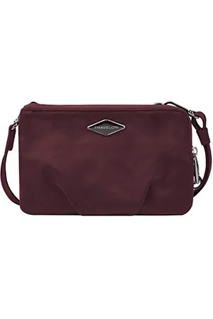 Travelon Parkview Crossbody-Kupplung mit doppeltem Reißverschluss, , 8.5 x 5.5 x 1.5, Parkview Crossbody-Clutch mit doppeltem Reißverschluss und Diebstahlschutz