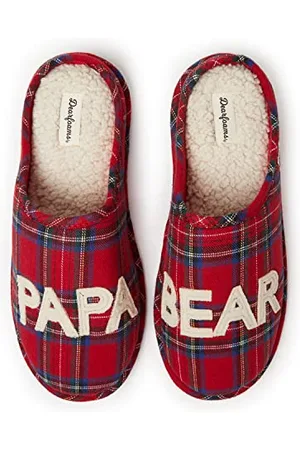 Dearfoams Herren Papa Bear Slipper Hausschuh, , Small EU