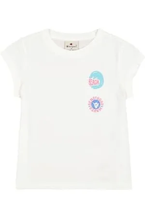 Champion Mädchen Legacy Girl - Graphic Crewneck T-Shirt T-Shirt,