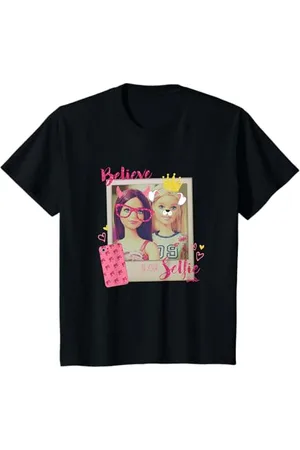 Barbie Kinder T-Shirt für Mädchen, offizielles Selfie T-Shirt
