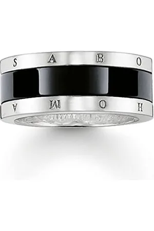 Thomas Sabo Herren-Dezenter Jahrestagring 925 Sterlingsilber mit 