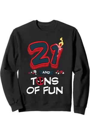 Marvel Deadpool 21st Birthday Party "21 and Tons of Fun" Sweatshirt