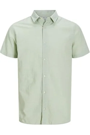 JACK & JONES Herren Jjebreeze Shirt Sn Pls Kurzarmhemd, , 6XL Große Größen EU