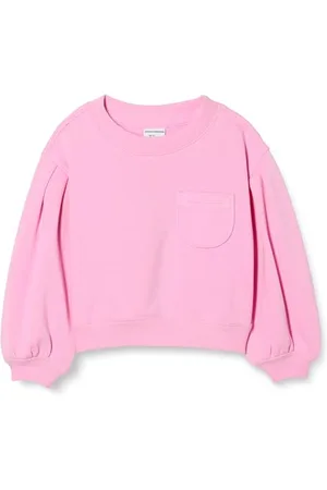 Amazon Mädchen Sweatshirt mit gerafften Ärmeln und Tasche, , 2 Jahre