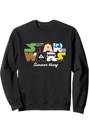 STAR WARS Summer Vacay Epic Characters Group Shot Chest Logo Sweatshirt