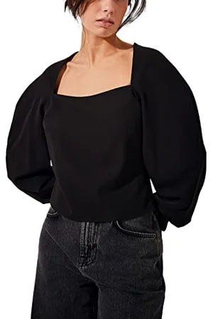 NA-KD Damen voluminösen Ärmeln Bluse, , 34