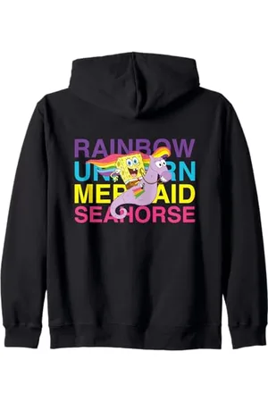 Spongebob Sponge Bob - Schwammkopf Rainbow Seahorse Kapuzenjacke