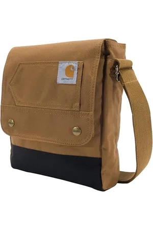 Carhartt Damen, Durable, Adjustable Bag with Flap Over Closure Tasche mit Schnappverschluss, langlebig, verstellbar, mit Klappverschluss, Everyday Crossbody Snap Brown