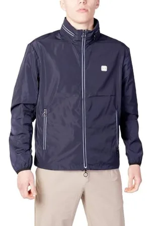 Armani Exchange Herren Lightweight Zip-up Hooded Jacket Windbreaker, , L