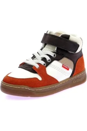 Kickers Jungen Unisex Kinder Kickado Sneaker, Braun/Weiß, 26 EU