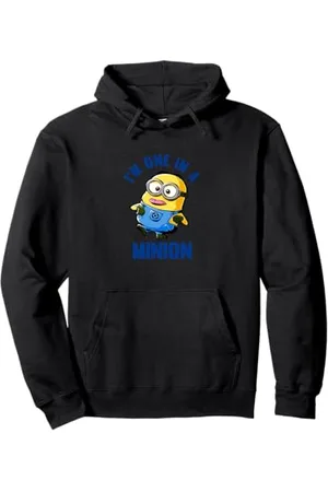 Minions Despicable Me Dave Tongue Out One In A Minion Pullover Hoodie