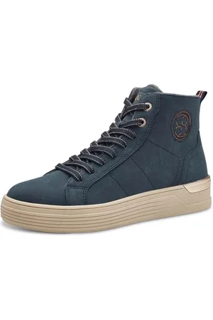QS by s.Oliver Damen Sneaker hoch High Top Rund, Blau , 37 EU