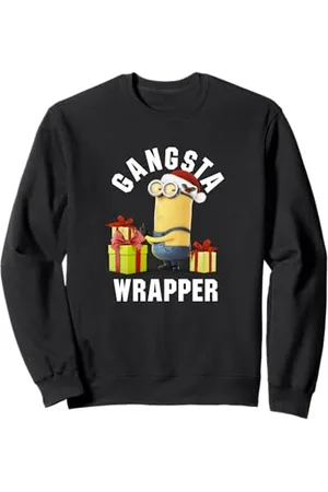 Minions Despicable Me Kevin Christmas Gangsta Sweatshirt, , M, Unisex-Erwachsene, Klassisch, Langarm, Baumwolle, Weihnachten, Cartoon, Novelties