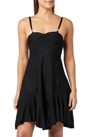 Pinko Damen Ghiro Lurex Rippenkleid Lässiges Kleid, , XS