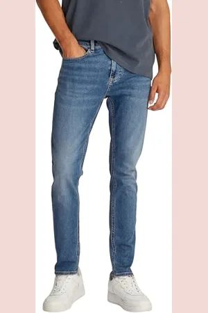 Tommy Hilfiger Herren Jeans Hose Austin Slim Tapered Fit, Blau (Denim Medium), 32W/33L