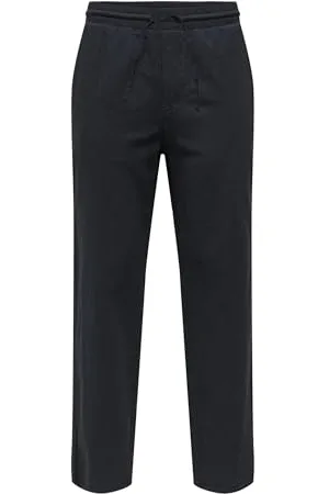 Only & Sons Herren ONSSINUS Loose 0007 COT LIN Pant NOOS Stoffhose, , XL