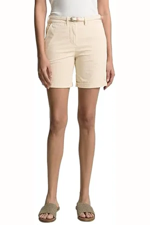 TOM TAILOR Damen 1045434 Bermuda Shorts, 21650-Summer Beige, 42