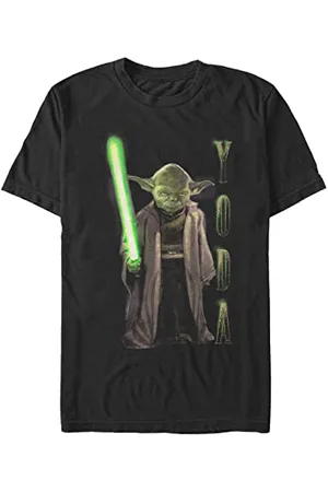 STAR WARS Unisex Yoda Hero Shot Organic Short Sleeve T-Shirt, , M