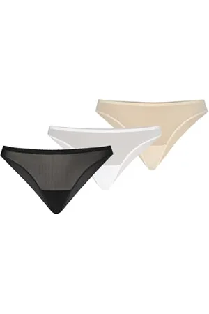 Teyli Brasilianisch Slips Damen 3er Pack mit Netz - Damen Unterwäsche - Brasilianisch Geschnittene Slip Frauen – Elegantes Design