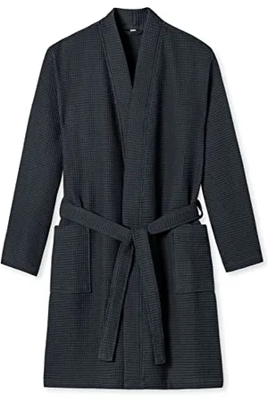 Schiesser Herren Waffelpique 100 Cm Länge - Bio Baumwolle Bademantel, , XL EU