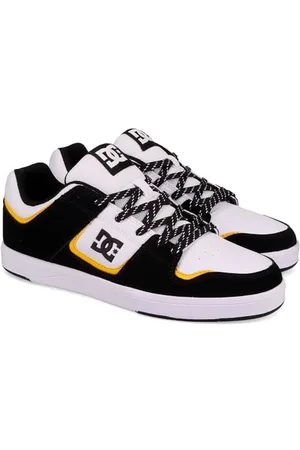 Dcshoes Herren DC Cure Sneaker, White/Black/Yellow, 41 EU