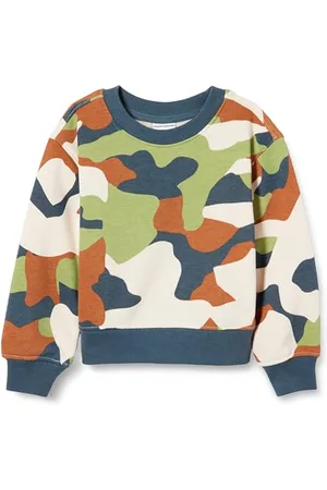 Amazon Jungen Sweatshirt mit Rundhalsausschnitt und lockerer Passform, , 4 Jahre