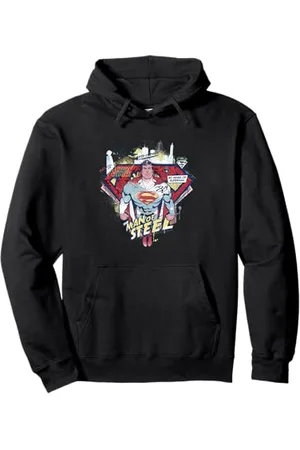 DC Comics Originals DC Superman New Amazing Adventures Man Steel Action Vintage Pullover Hoodie