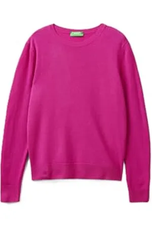 Benetton Damen Trikot G/C M/L 1002D1K01 Pullover, Violett, M